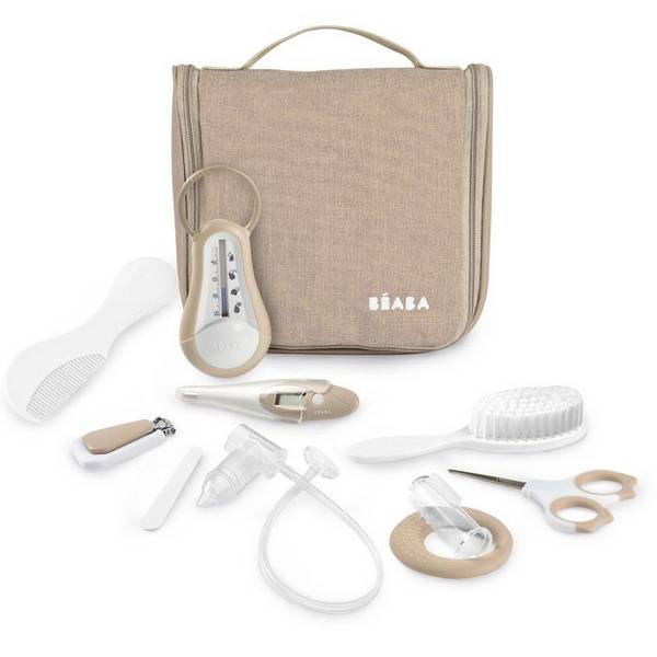 BEABA Toilettas - 10 Accessoires - Klei