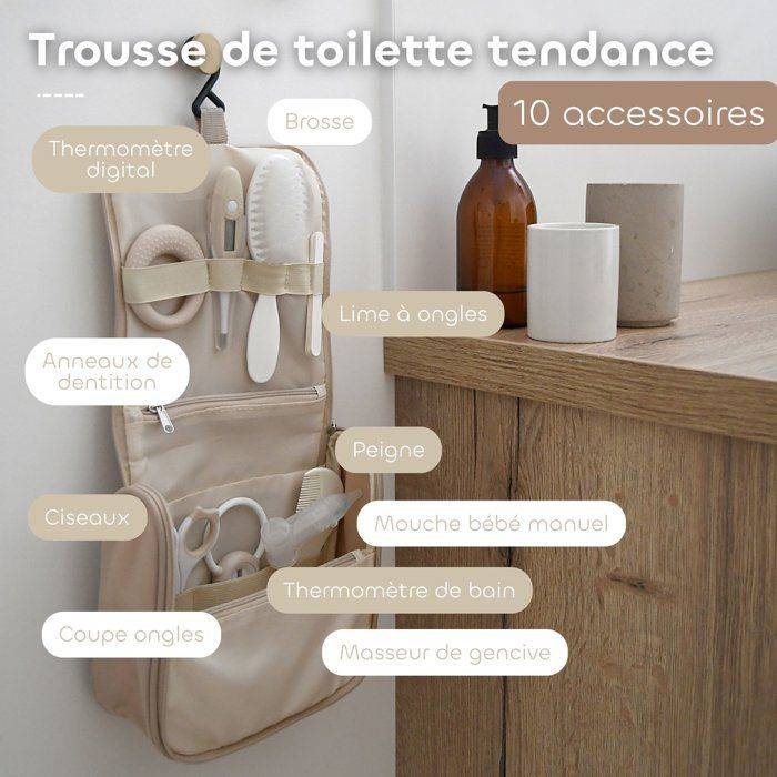 BEABA Toilettas - 10 Accessoires - Klei-2