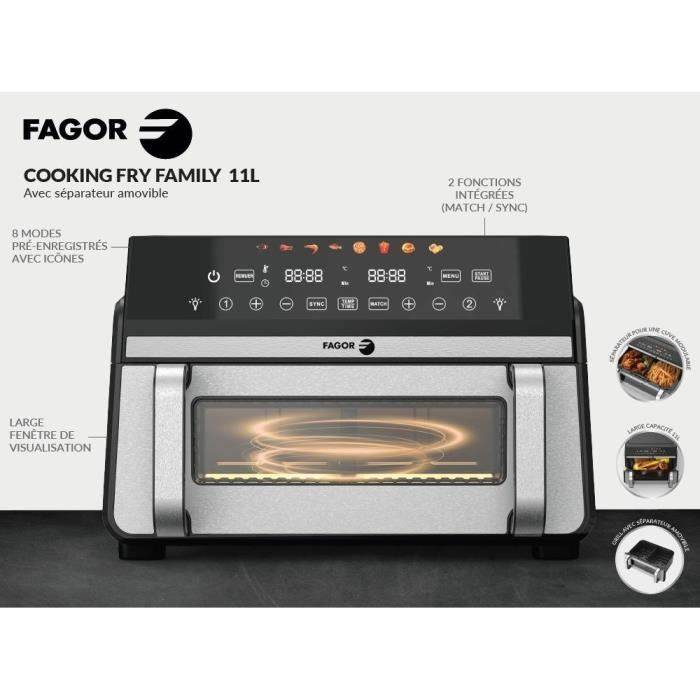 FAGOR Airfryer FG10AF - 11 L - 2400W - Dubbele Tank - 8 Programma's-2