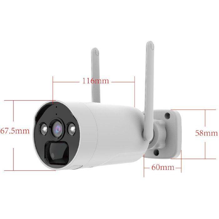 KYF 4MP Oplaadbare Camera + Zonnepaneel - Voor 7" Scherm Kit, 4MP Ultra HD Recorder-3