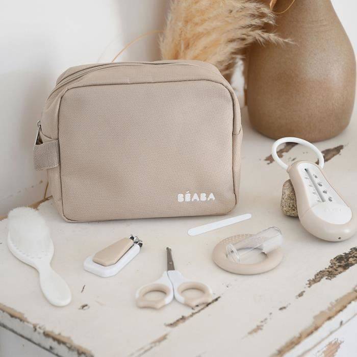 BEABA Draagbare Toilettas - 7 Accessoires - Klei-3
