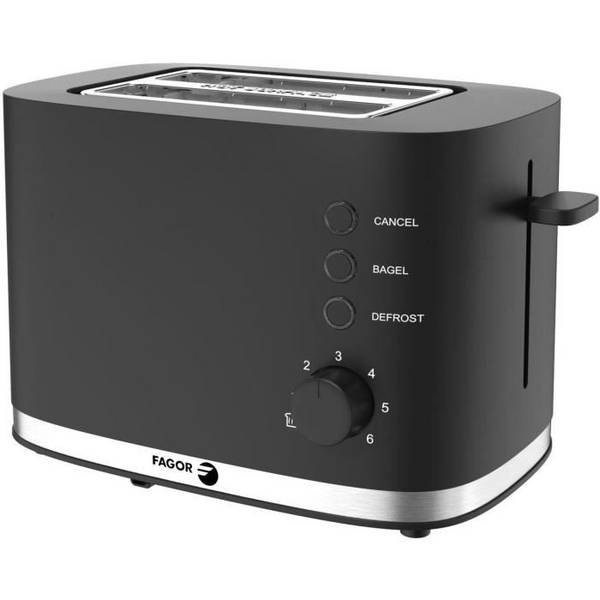 FAGOR Toaster FG250 - 730-870W - 2 Slots - Bagel-, Opwarm-, Annuleer- en Ontdooi-functies