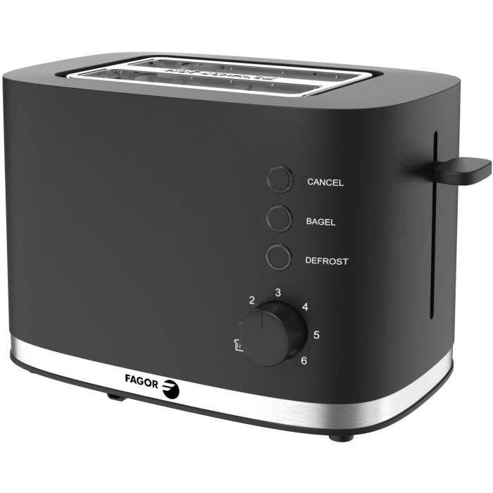 FAGOR Toaster FG250 - 730-870W - 2 Slots - Bagel-, Opwarm-, Annuleer- en Ontdooi-functies-0
