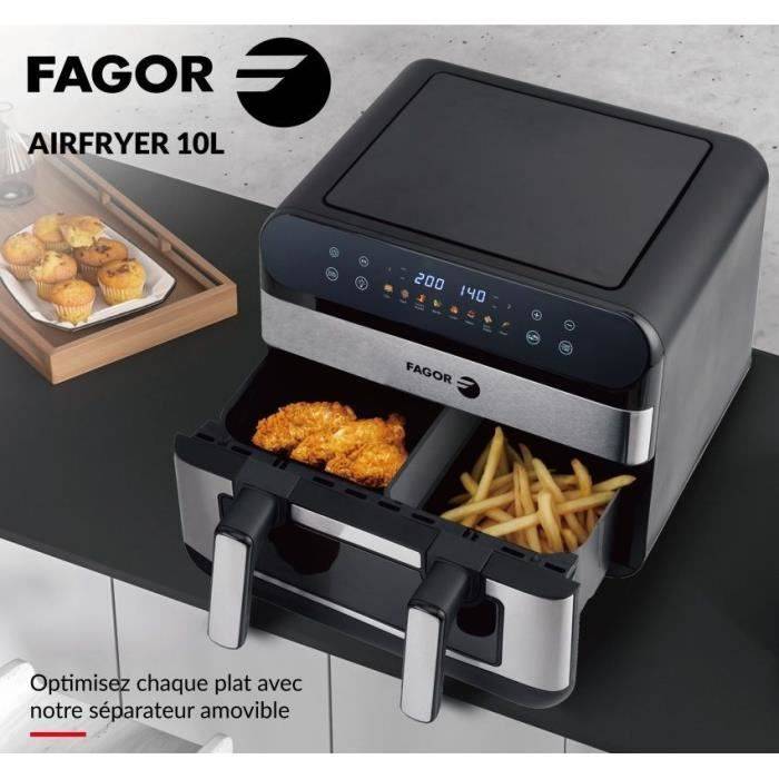 FAGOR Airfryer FGF10 - 10 L - 2400W - Dubbel Koken - 8 Programma's-1