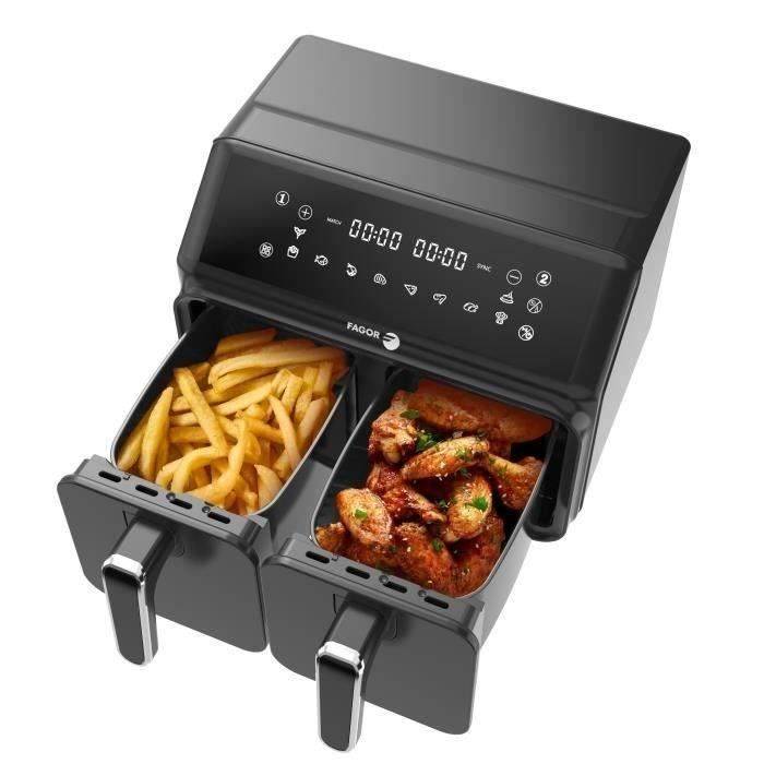 FAGOR Airfryer FG2X4L - 8 L - 2200 W - Dubbele 4 L Mand-1