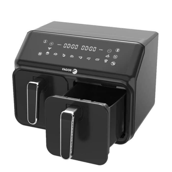 FAGOR Airfryer FG2X4L - 8 L - 2200 W - Dubbele 4 L Mand-2