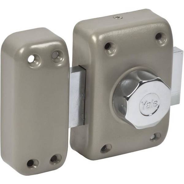 YALE YV20BTS Boutslot - Drukknop zonder Cilinder - Aluminium - Beveiligingsniveau 6