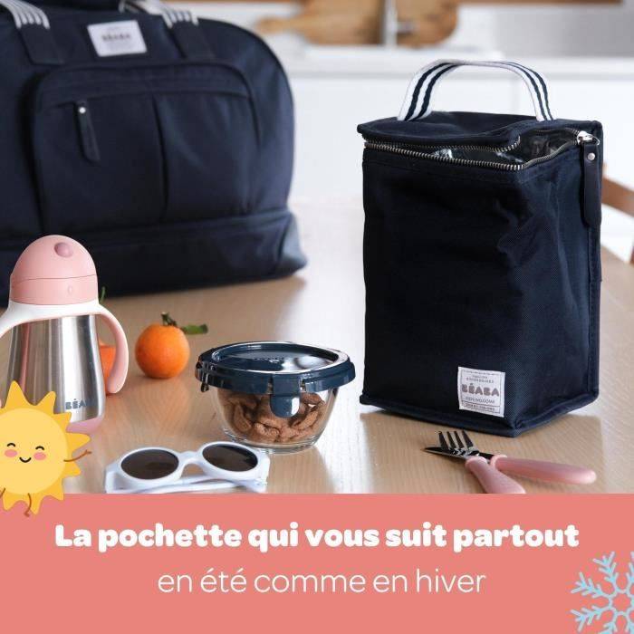 BEABA Geïsoleerde Lunchtas - Marineblauw/ Strepen-3