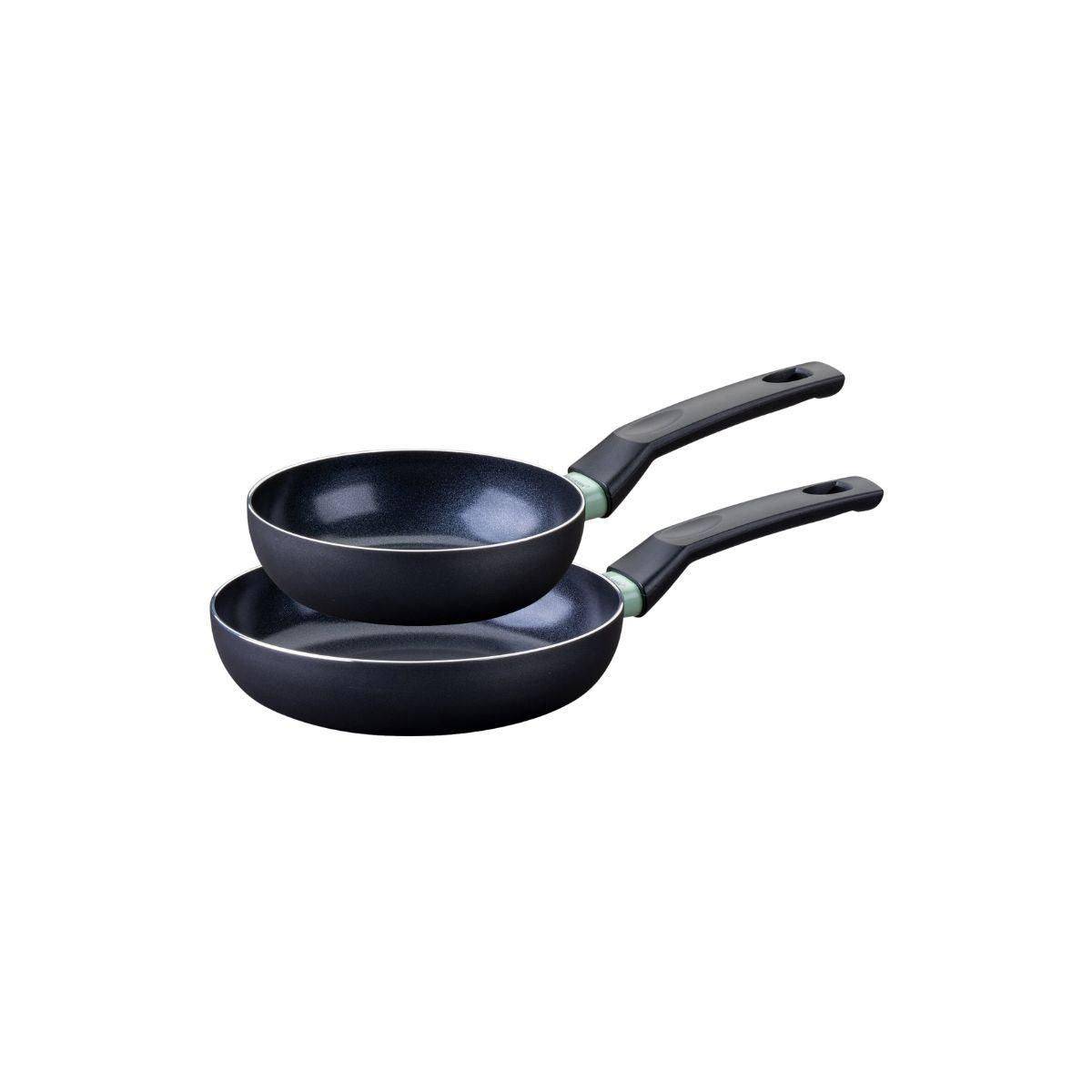 FACKELMANN Set van 2 Pannen - Brandao - Antiaanbak Keramiek - 16 en 20 cm - Geschikt voor Alle Hobs Inclusief Inductie-0