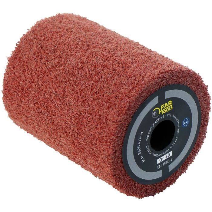 FARTOOLS Synthetische Vezelborstel - Ø80 mm - L 100 mm - Schuren/Polijsten/Satijnen Afwerking - Compatibel met REX80-0