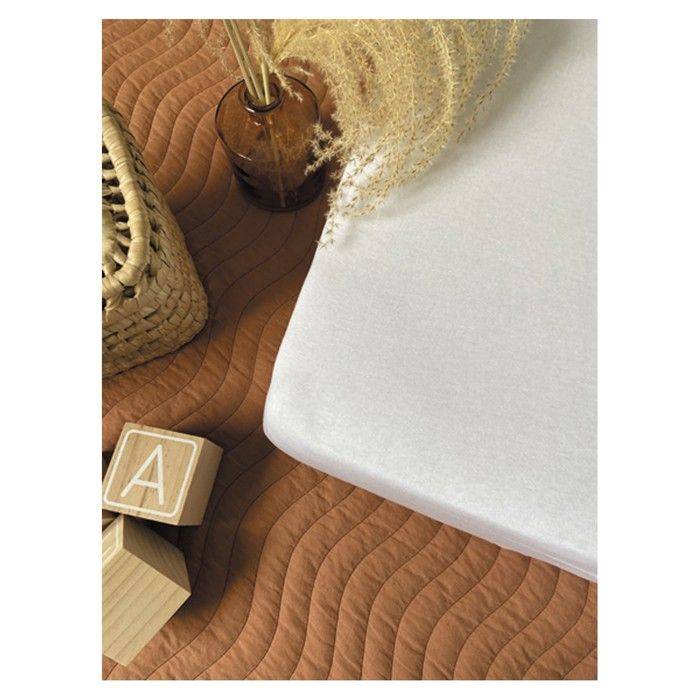CANDIDE Zen Frottee Matrasbeschermer - 60 x 120 cm - Wit-1