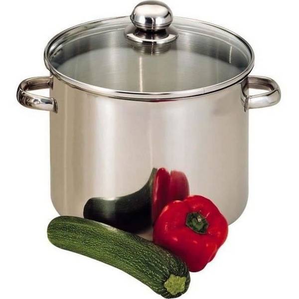 BAUMALU RVS Catering Kom - 30 cm - Glazen Deksel