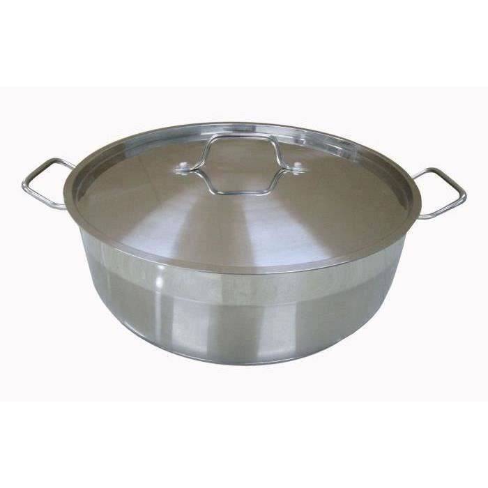 BAUMALU 36 cm Slow Cooker met Deksel - RVS-0