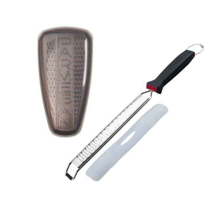 Duo Zester en Parmezaan Rasp - FACKELMANN - RVS - 42 en 19 cm-0
