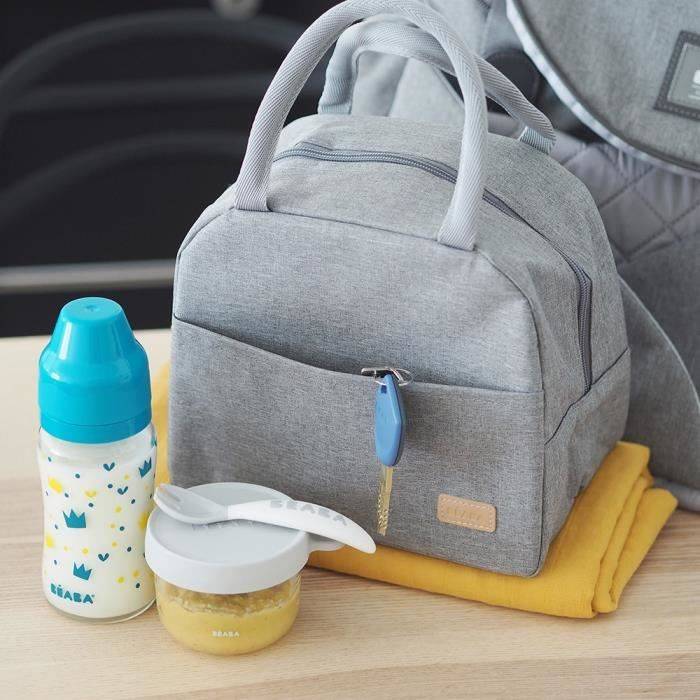 BEABA Geïsoleerde Lunchtas, Heather Grey, Ideaal voor Snacks en Maaltijden-2