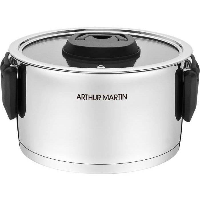 Arthur Martin Pannenset met Opvouwbare Handvatten - RVS - AM6321-2