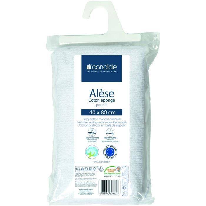 CANDIDE Frottee Matrasbeschermer - 40 x 80 cm - Wit-0