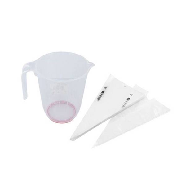 Set van 100 Professionele Spuitzakken - FACKELMANN PROFESIONAL - 1 L Maatbeker - 50 cm