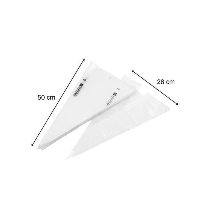 Set van 100 Professionele Spuitzakken - FACKELMANN PROFESIONAL - 1 L Maatbeker - 50 cm-2