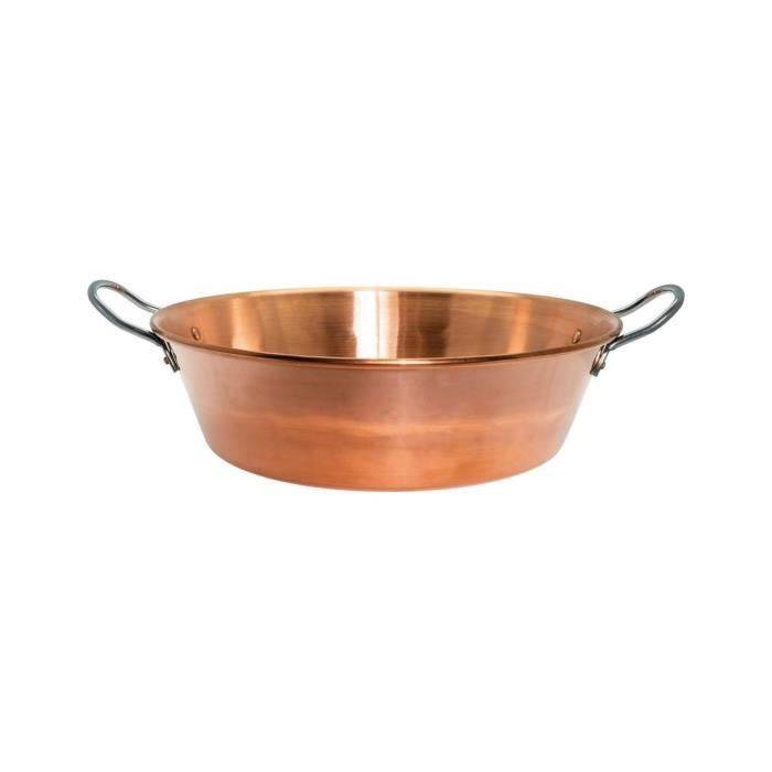BAUMALU Koperen Jam Pan - 38 cm - 1,2 mm Dikte - RVS Handvatten - 9 Liter-2