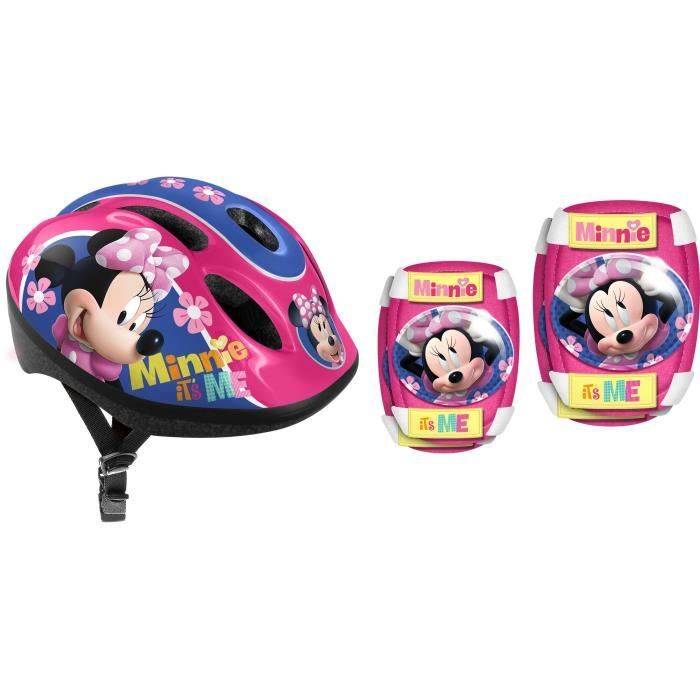 DISNEY MINNIE Combi Helm + Knie- en Elleboogbeschermers-0