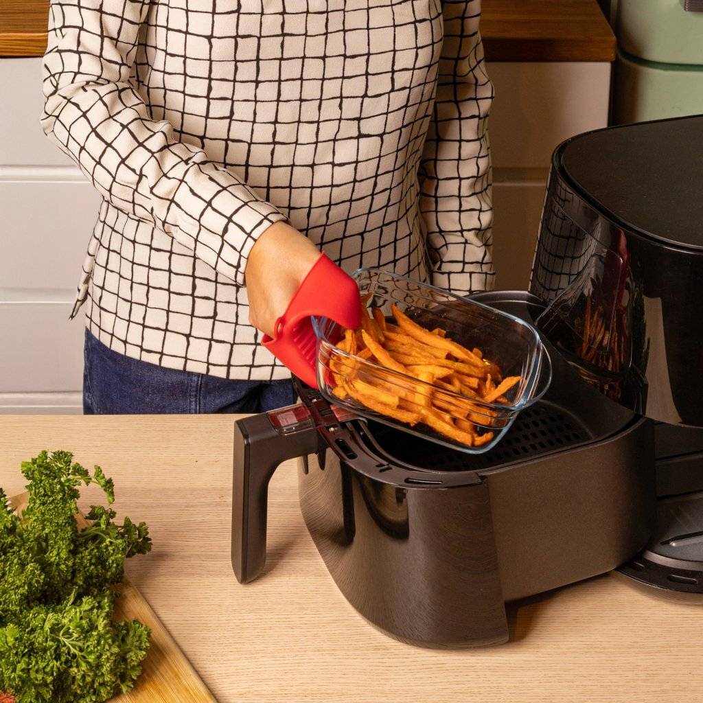 Pyrex Airfryer Schaal Vierkant 25 x 22 cm Borosilicaatglas-1