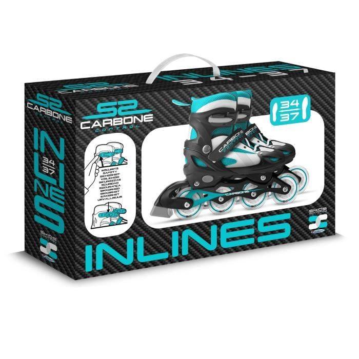 SKIDS CONTROL CARBON Verstelbare Semi-Zachte Inline Skates - Maat 34-37 - JK525302-2