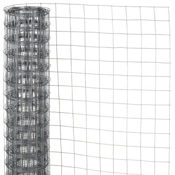 NATURAL Vierkant Draadgaas - 0,5 x 10 m - Dikte 12,7 mm - Grijs