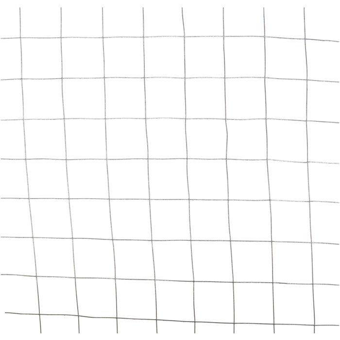 NATURAL Vierkant Draadgaas - 0,5 x 10 m - Dikte 12,7 mm - Grijs-1