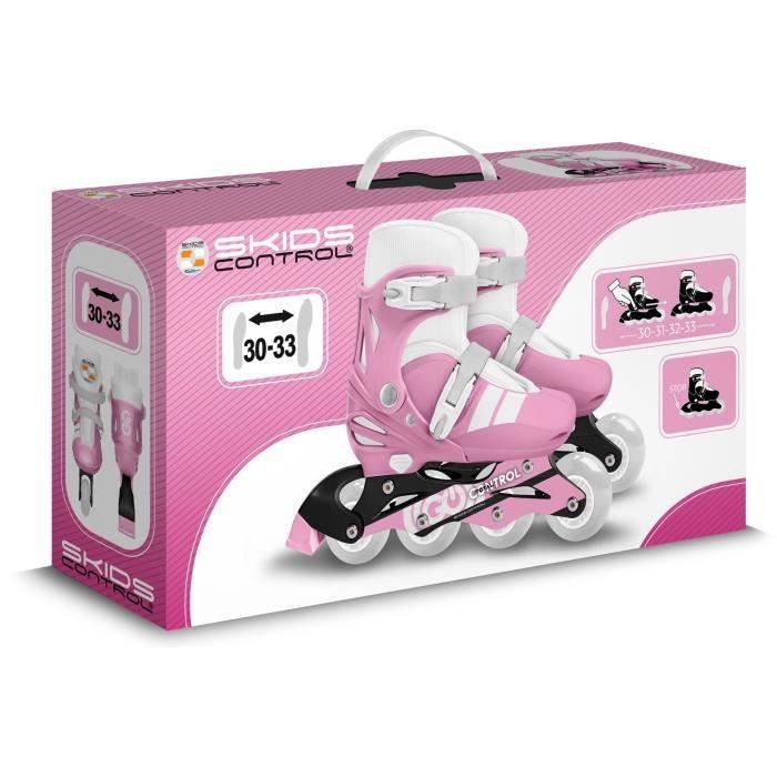 STAMP Verstelbare Inline Skates - SKIDS CONTROL - Maat 30-33 - Roze-2