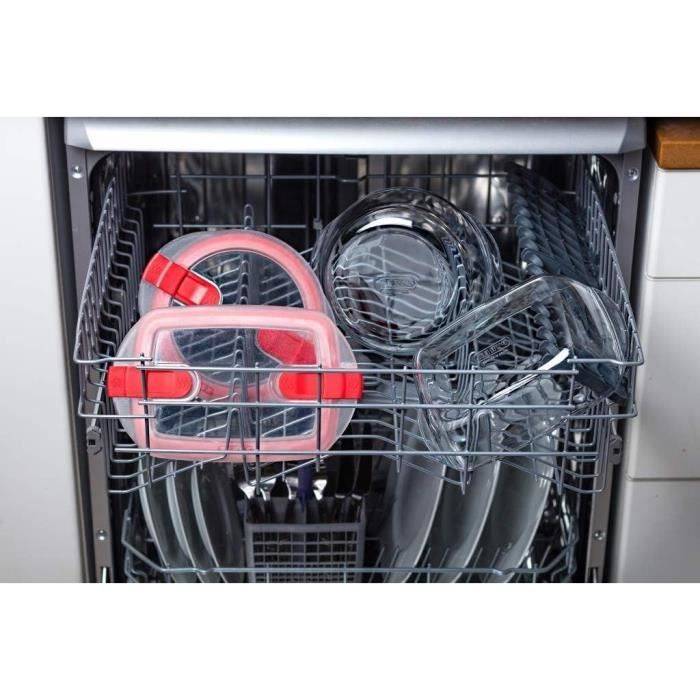 PYREX Rechthoekige Container met Deksel - 28 x 20 cm - 2,5 L - Koken & Verwarmen - Borosilicaatglas-2