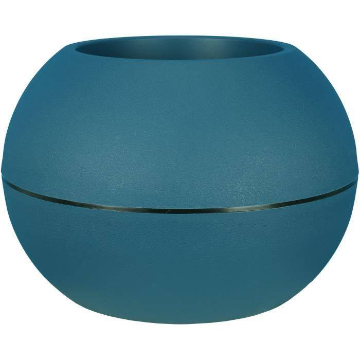 RIVIERA Ronde Bloempot - Plastic - Ø 50 x H34,5 cm - Blauw D50-0