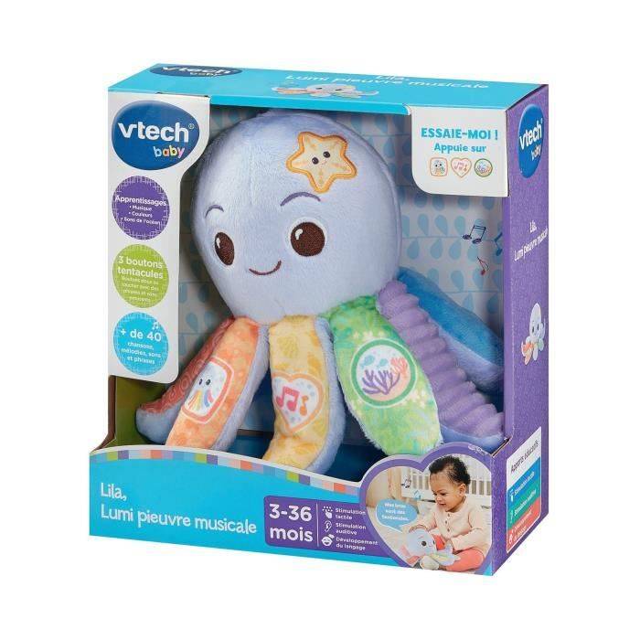 VTECH Knuffel - Lila, Lumi Muzikale Octopus - 3-36 Maanden - Interactief-2