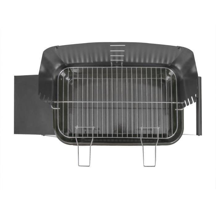 LIVOO DOC328 Houtskoolbarbecue - Roestvrij Staal - Kookoppervlak 48.5 x 28.8 cm-3