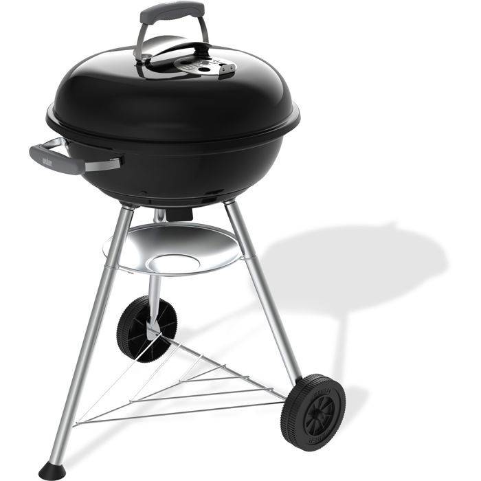 Weber Compact Kettle Houtskoolbarbecue - 47 cm - Geëmailleerd Staal - 6 Personen - Zwart-0