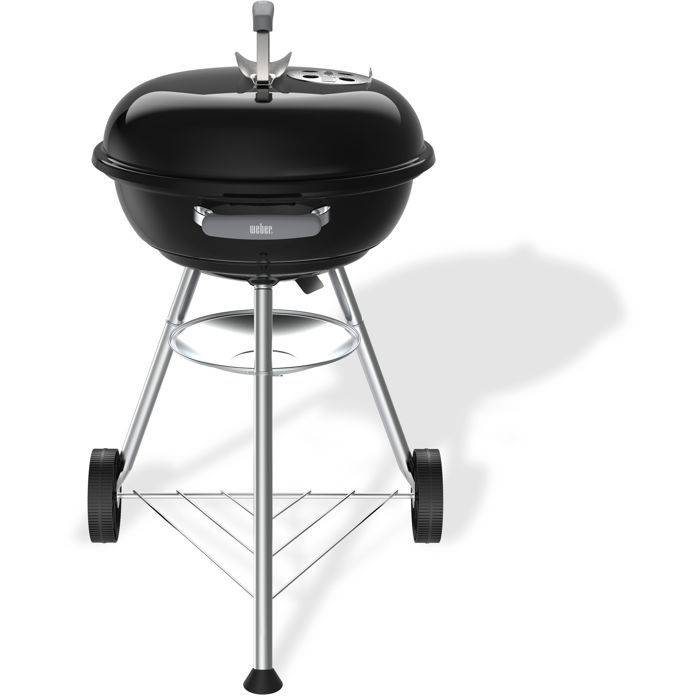 Weber Compact Kettle Houtskoolbarbecue - 47 cm - Geëmailleerd Staal - 6 Personen - Zwart-1
