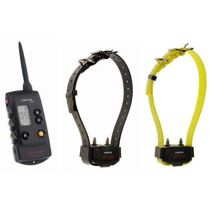 NUM'AXES Trainingspakket - CANICOM 800 - Voor 2 Honden - Zwart/Geel-0