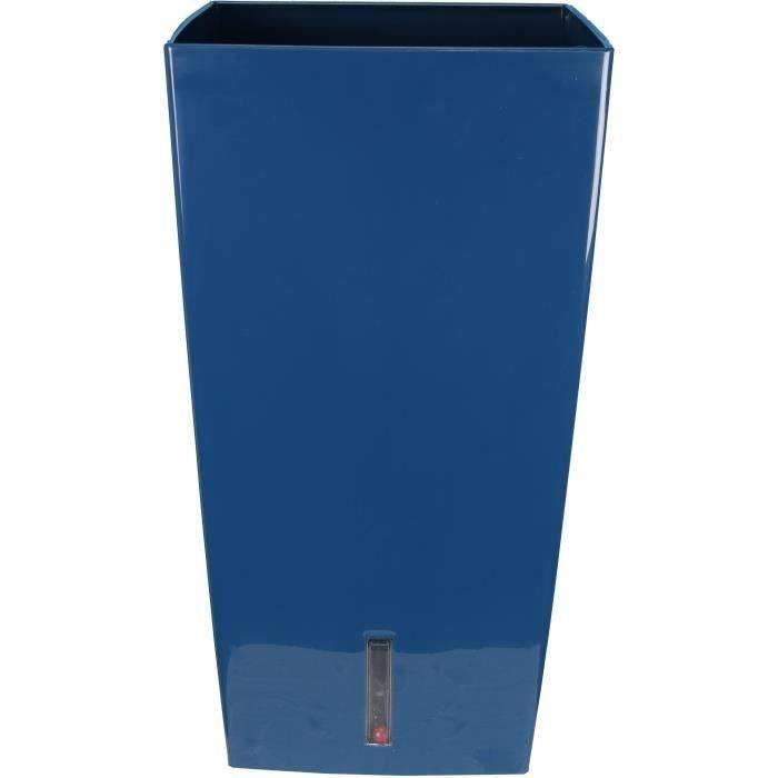 RIVIERA EVA NEW HIGH Bloembak - Vierkant - H 52 x 28 x 28 cm - Blauw H52-0