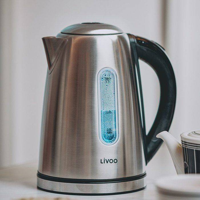 LIVOO Waterkoker DOD195 - 2200 W - 1,7 L - 360° Draaischijf - RVS-1