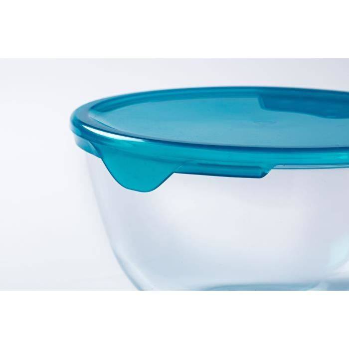 PYREX Set van 5 Schalen met Deksel - 2 x 0,5 L + 1 x 1 L + 2 x 2 L-2