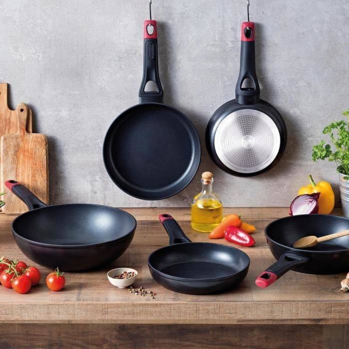 PYREX Diepfriteuse - Gesmeed Aluminium - Antiaanbaklaag - 24 cm - PFAS-vrij-1