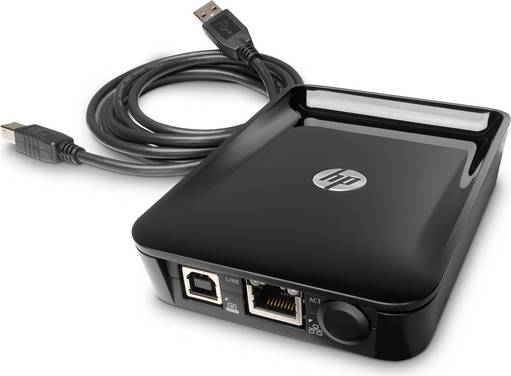 HP JetDirect LAN-afdrukserver USB