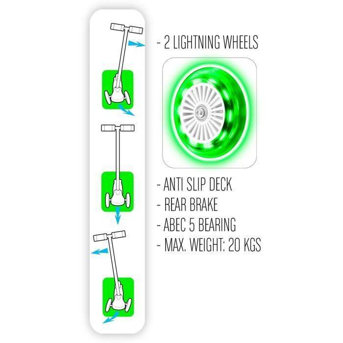 STAMP 3-Wiel Scooter SKIDS CONTROL met Verlichte Wielen voor Kinderen 3+ 3-wheel-2
