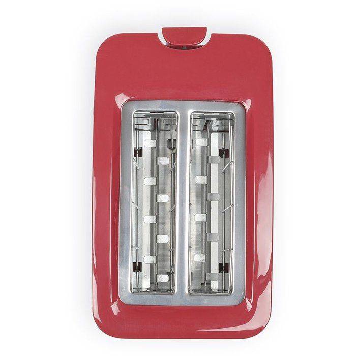 LIVOO Toaster DOD162RC - 750W - 2 Slots - Instelbare Thermostaat: 7 Niveaus - Rood 2-slice-1