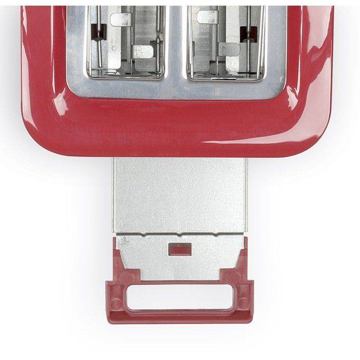 LIVOO Toaster DOD162RC - 750W - 2 Slots - Instelbare Thermostaat: 7 Niveaus - Rood 2-slice-2