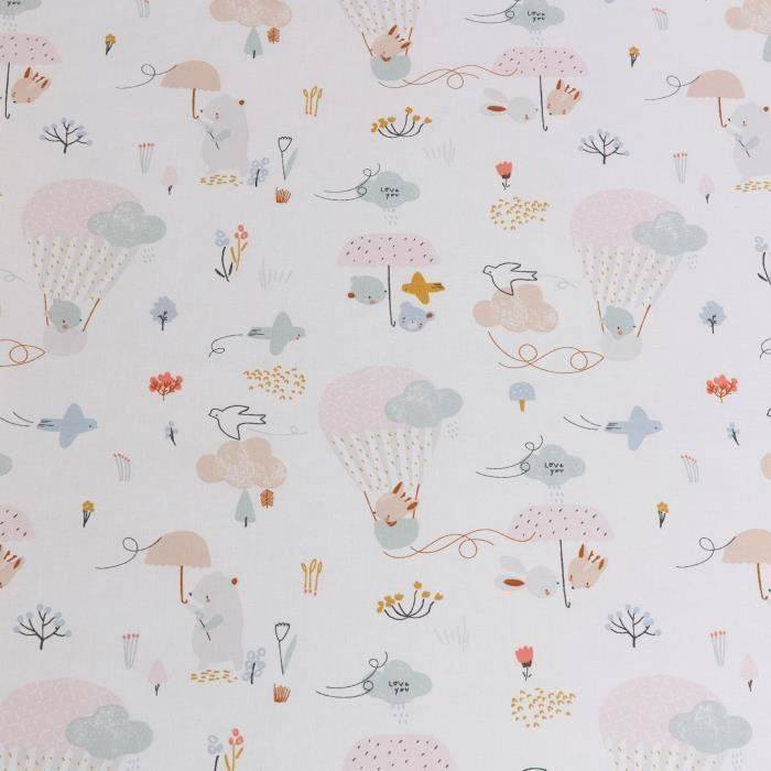 TINEO Balloons Reis Matras 120x60 cm - Wit - Compact & Draagbaar-4