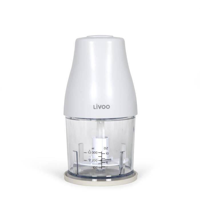 LIVOO Hakmachine - 300 ml - 400 W - 1 Snelheid + Turbo - Wit-0