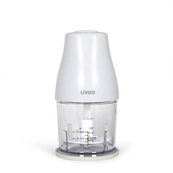 LIVOO Hakmachine - 300 ml - 400 W - 1 Snelheid + Turbo - Wit