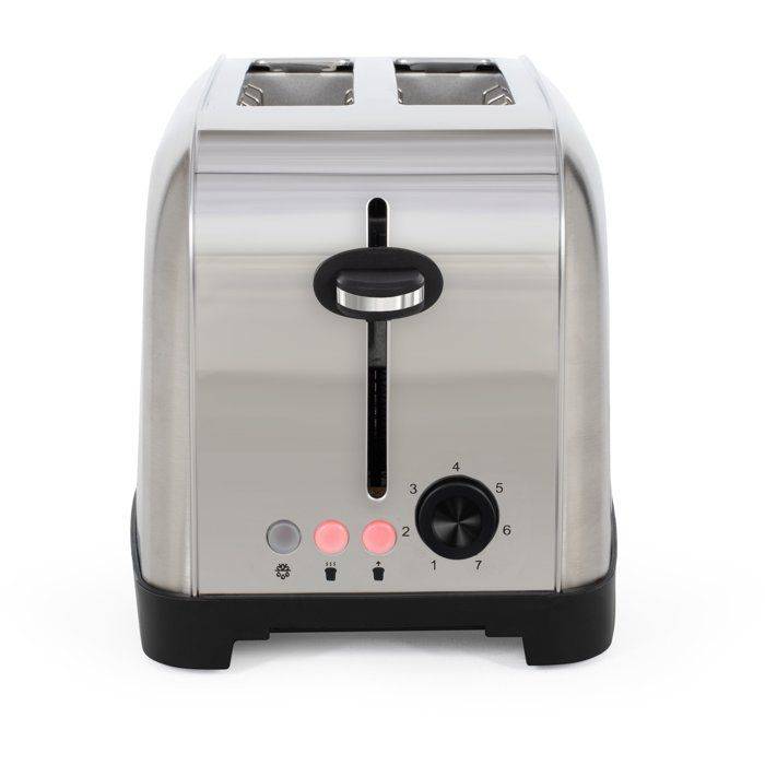 LIVOO Toaster DOD196 - 850W - 2 Slots - Instelbare Thermostaat: 7 Niveaus - RVS 2-slice-3