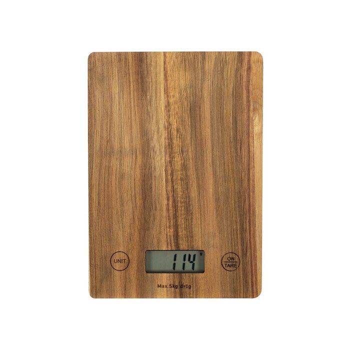 Livoo Elektronische Keukenweegschaal DOM492 - 5 kg Capaciteit - Acaciahout-0